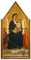 Madonna col Bambino in trono, San Bartolomeo, Sant'Ansano e una donatrice