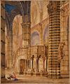 Interno del Duomo di Siena, con vista del Pulpito