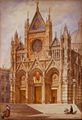 La facciata del Duomo di Siena