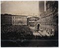 Siena, corteo storico in piazza del Campo durante il Palio
