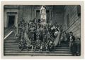 Gruppo di uomini monturati della Nobile Contrada dell'Aquila