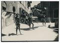 Siena, alfieri e paggio portainsegna della Contrada della Chiocciola durante il Palio