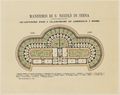 Mappa di una sezione dell'ospedale psichiatrico di Siena