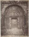 San Quirico d'Orcia, particolare del portale della collegiata di San Quirico e Santa Giulitta