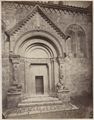 San Quirico d'Orcia, particolare del portale della collegiata di San Quirico e Santa Giulitta