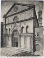 Montepulciano, portale della chiesa di Sant'Agostino