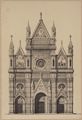 Disegno progettuale della facciata del duomo di Firenze