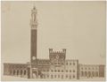 Giuseppe Partini, progetto per la costruzione di due fabbriche ai lati del Palazzo Pubblico a Siena.