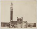 Giuseppe Partini, progetto per la costruzione di due fabbriche ai lati del Palazzo Pubblico a Siena.