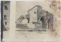 Arturo Viligiardi, fonti di Fonte Nuova a Siena, disegno