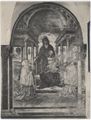 Sodoma, affresco della 'Madonna con Bambino e Sant'Anna e due monaci olivetani'