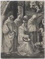 Luca Signorelli, particolare di 'Come Benedetto discopre la finzione di Totila' dal ciclo di affreschi del chiostro grande dell'abbazia di Monte Oliveto Maggiore