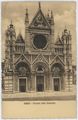 Siena, veduta della facciata del duomo