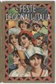 Calendario del 1936 illustrato con le feste delle regioni d'Italia