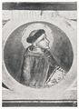 Scuola senese del XIV secolo, 'Il beato Tommaso' affresco nella chiesa di San Clemente in Santa Maria dei Servi a Siena.
