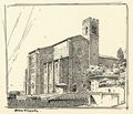 Arturo Viligiardi, disegno della basilica di San Domenico a Siena. 