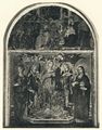 Matteo di Giovanni, dipinto 'Santa Barbara in trono tra le Sante Maddalena e Caterina d'Alessandria', nella lunetta 'Adorazione dei Magi'