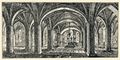 Disegno per il restauro cripta della basilica di San Domenico a Siena