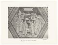 Disegno dell' 'Incontro tra Elia e Acab' di Domenico Beccafumi nel pavimento del duomo di Siena