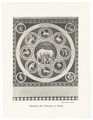 Disegno della tarsia marmorea con la 'Lupa che allatta i gemelli' eseguita daLeopoldo Maccari (da un originale del XIV secolo) nel pavimento del duomo di Siena