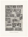 Disegno di alcuni particolarari delle cornici decorative del pavimento del duomo di Siena