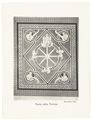 Disegno della 'Ruota della Fortuna', tarsia di Leopoldo Maccari nel pavimento del duomo di Siena