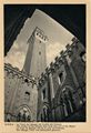 Siena, veduta della torre del Mangia dal cortile del Podestà
