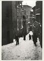 Siena, via santa Caterina con neve