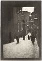 Siena, via Santa Caterina con neve
