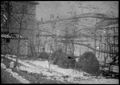 Paesaggio di campagna con neve