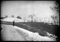 Paesaggio di campagna con neve
