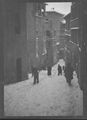 Siena, via Santa Caterina con la neve