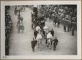 Siena, carroccio con musici per il Palio del 16 agosto 1948