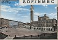Siena, veduta di palazzo Pubblico e di piazza del Campo