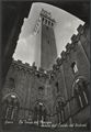 Siena, veduta della torre del Mangia dal cortile del Podestà