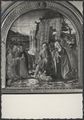 Francescop di Giorgio Martini e bottega, dipinto della 'Natività con San Bernardo, San Tommaso d'Aquino e due angeli'
