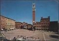 Siena, veduta di palazzo Pubblico e di piazza del Campo