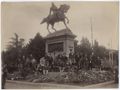 Siena, garibaldini senesi riuniti per l'inaugurazione del monumento a Garibaldi presso i giardini della Lizza