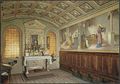 Siena, interno della camera del santuario-casa di Santa Caterina
