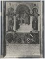 Guidoccio Cozzarelli, tavoletta di gabella 'Presentazione di Maria al tempio tra i Santi Girolamo e Nicola di Bari'