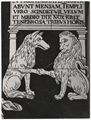 Disegno della tarsia marmorea con il particolare della profezia della Sibilla Ellespontica di Neroccio di Bartolomeo de' Landi nel pavimento del duomo di Siena