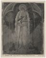 Affresco raffigurante un santo nella chiesa di San Paternano alle Tolfe nei dintorni di Siena