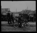 Siena, ritratto di tre uomini in motocicletta