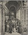 Pinturicchio,'Pio II, dopo l'incoronazione, entra in San Giovanni in Laterano' dal ciclo di affreschi nella Libreria Piccolomini nel duomo di Siena
