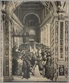 Pinturicchio,'Pio II, dopo l'incoronazione, entra in San Giovanni in Laterano' dal ciclo di affreschi nella Libreria Piccolomini nel duomo di Siena