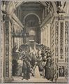 Pinturicchio,'Pio II, dopo l'incoronazione, entra in San Giovanni in Laterano' dal ciclo di affreschi nella Libreria Piccolomini nel duomo di Siena
