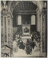 Pinturicchio,'Enea Silvio Piccolomini riceve il cappello cardinalizio da Callisto III' dal ciclo di affreschi nella Libreria Piccolomini nel duomo di Siena