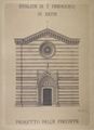 Vittorio Mariani, progetto per il restauro della facciata della basilica di San Francesco a Siena