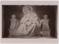 Disegno delle tarsia marmorea della 'Carità' nel pavimento del duomo di Siena