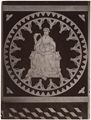 Disegno della tarsia marmorea della 'Prudenza' nel pavimento del duomo di Siena